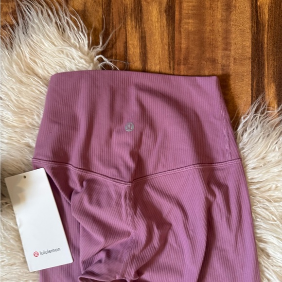 Lululemon Align Ribbed High Rise Pant 28” Pink NWT - Picture 7 of 7